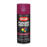 Krylon K02704007 Acrylic Spray Paint, Gloss, Burgundy, 12 oz, Can