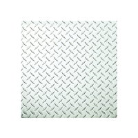 National 4220BC Series N316-356 Tread Plate Sheet, 24 in W, 24 in L, Aluminum, Polished