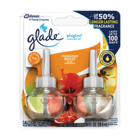 Glade PlugIns 900008 Air Freshener, 1.34 fl-oz Refill, Tropical Pineapple, Peach and Melons with Gla