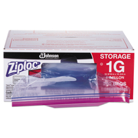 Ziploc 682257 Storage Bag, 1 gal Capacity, Plastic, Clear