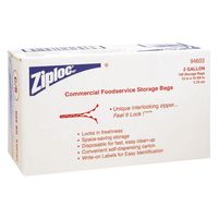 Ziploc 682253 Storage Bag, 2 gal Capacity, Plastic, Clear