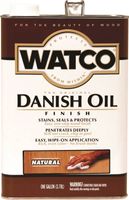 WATCO 65731 Danish Oil, Natural, Liquid, 1 gal, Can