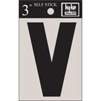 "V" #6201 3" BLACK LETTER VINYL