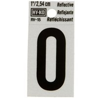 "0" #3501 1" REFLECTIVE NUMBER
