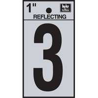 "3" #3501 1" REFLECTIVE NUMBER