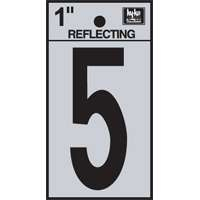 "5" #3501 1" REFLECTIVE NUMBER