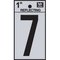 "7" #3501 1" REFLECTIVE NUMBER