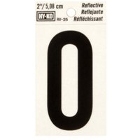 "0" #3502 2" REFLECTIVE NUMBER