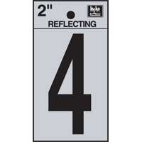 "4" #3502 2" REFLECTIVE NUMBER