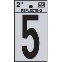 "5" #3502 2" REFLECTIVE NUMBER