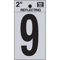 "9" #3502 2" REFLECTIVE NUMBER