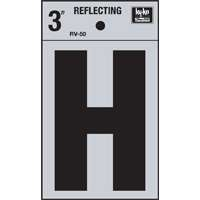"H" #3503 3" REFLECTIVE LETTER