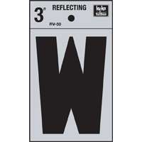 "W" #3503 3" REFLECTIVE LETTER