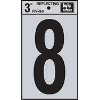 "8" #3503 3" REFLECTIVE NUMBER