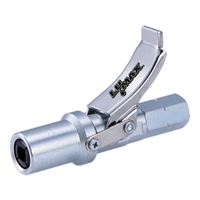 LUMAX LX-1403 Grease Coupler, 1/8 in NPT, 5 in L, 15000 psi Pressure, Tool Steel