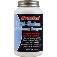 Dynatex 143477 Anti-Seize and Lubricant Compound, 8 oz Brush Top Bottle, Soft Solid