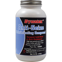 Dynatex 143480 Anti-Seize and Lubricant Compound, 16 oz Brush Top Bottle, Soft Solid