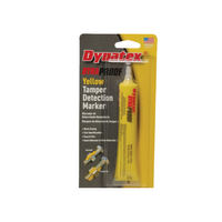 Dynatex 45400 Dyna-Proof Tamper Detection Marker, Yellow