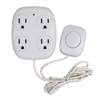 PowerZone ORFSTAP Power Tap with Remote Switch, 15 A, 4-Outlet, White