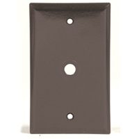 WALL PLATE 1-GANG TELEPHONE BRN
