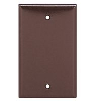 WALL PLATE 1-GANG BLANK BROWN