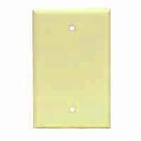 WALL PLATE 1-GANG BLANK IVORY