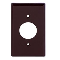 WALL PLATE 1-G SGLE 35.71mm BRWN