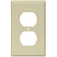 WALL PLATE 1-G DUPLX RECEPT IV