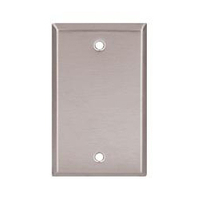 WALL PLATE 2-G BLANK 302 S/S