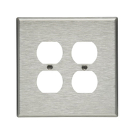 WALL PLATE 2-G O/S DUPLX RECEPT