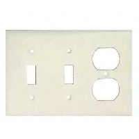WALL PLATE 3-G COMBINATION IVORY