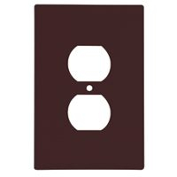 WALL PLATE 1-G J DUPLX RECEPT BR