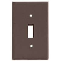 WALL PLATE 1-G JUMBO SWITCH BRN
