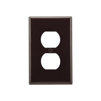 WALL PLATE 1-G M DUPLX RECEPT BR
