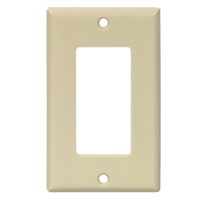 WALL PLATE 1-G DECOR/GFCI IVORY
