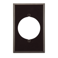 WALL PLATE 1-G RANGE/DRYER BROWN