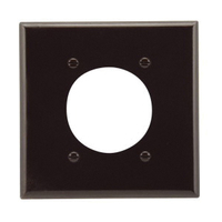 WALL PLATE 2-G RANGE/DRYER BROWN