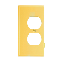 WALL PLATE END SECT DUPLEX RECEP