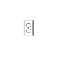 WALL PLATE SPEC 1-G DUP RECE GY