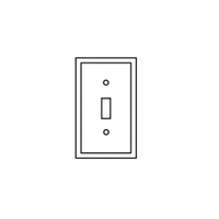 WALL PLATE SPEC 1-G SWITCH GY
