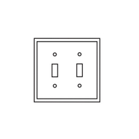 WALL PLATE SPEC 2-G SWITCH GY