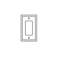 WALL PLATE SPEC 1-G DECORA GY