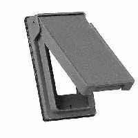 PLATE EAGLE PLASTIC GFCI W/P
