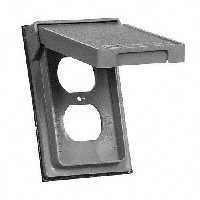 ELECT BOX CVR W/P PL DUP RECEPT