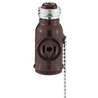 CURRENT TAP w/PULL CHAIN BROWN