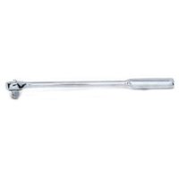 WRIGHT 4425 Double Pawl Ratchet, 1/2 in Drive, Square Drive, 15 in OAL, Chrome