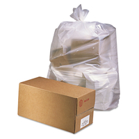 CAN LINER LLDPE 38X65 CLEAR 50/C