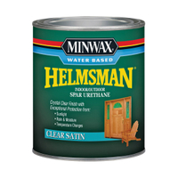 Minwax Helmsman 630520444 Spar Urethane Paint, Liquid, Crystal Clear, 1 qt, Can
