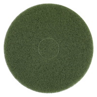 NORTON Bear-Tex 66261054262 Super Scrub AO Medium Grit Non-Woven Round Floor Pad, 18 in Dia, Green