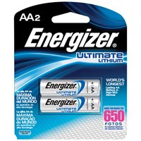 Energizer AA Lithium Batteries, 2-Pack
